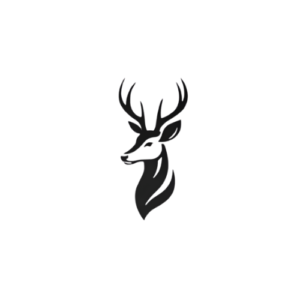 Minimalist Majestic Stag Metal Wall Art – Elegant Deer Head Silhouette Decor