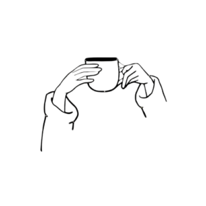 Minimalist Hands Holding Coffee Mug