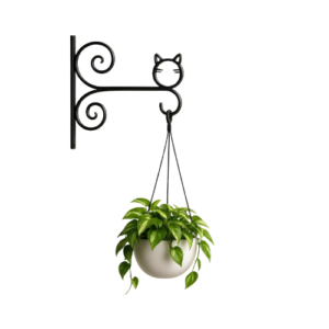 Cat Silhouette Wall Hanging Plant Bracket